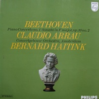 Philips : Arrau - Beethoven Concerto No. 1, Sonata No. 6